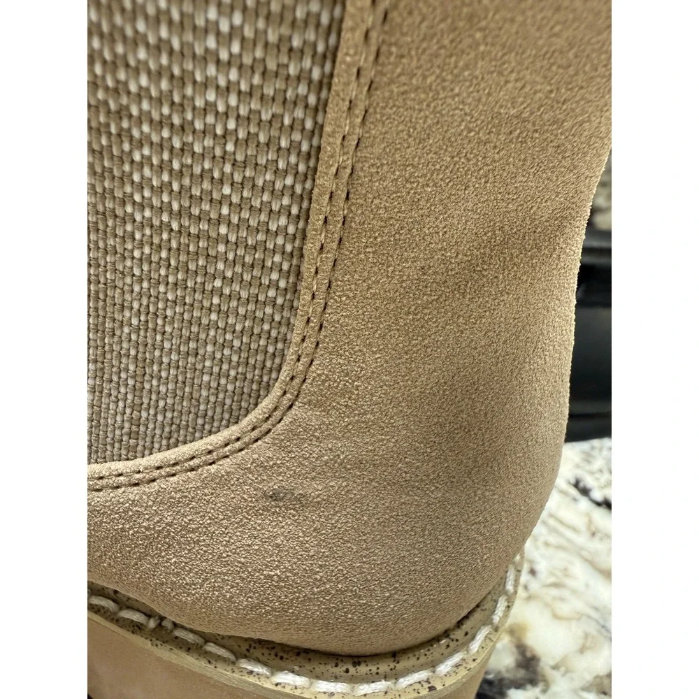 Yellowbox Idela Chelsea Boots Beige Lug Sole Platform Slip Resistant Size 7 - Picture 6 of 8